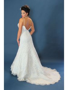 Modern csipke Eternity Bride esküvői ruha, polgári menyasszonyi ruha 